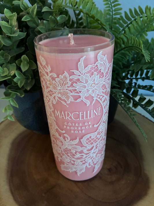 Marcelline Rosé Wine Candle