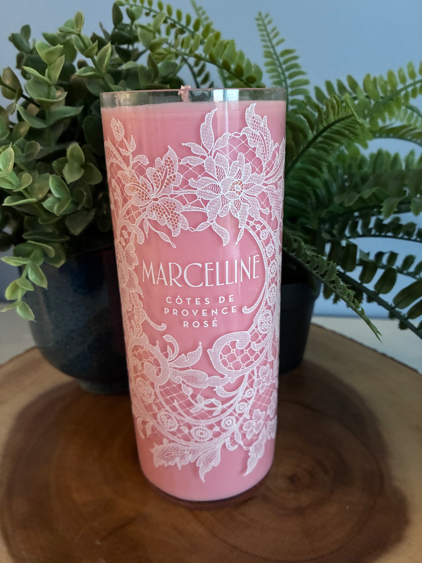 Marcelline Rosé Wine Candle