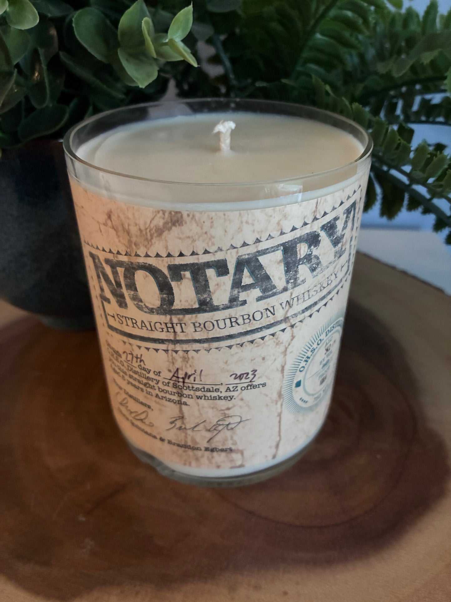 Notary Bourbon Whiskey Candle