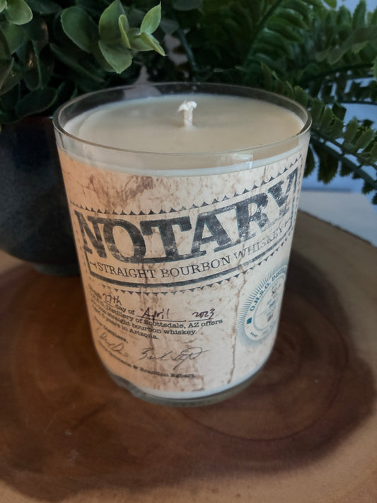 Notary Bourbon Whiskey Candle