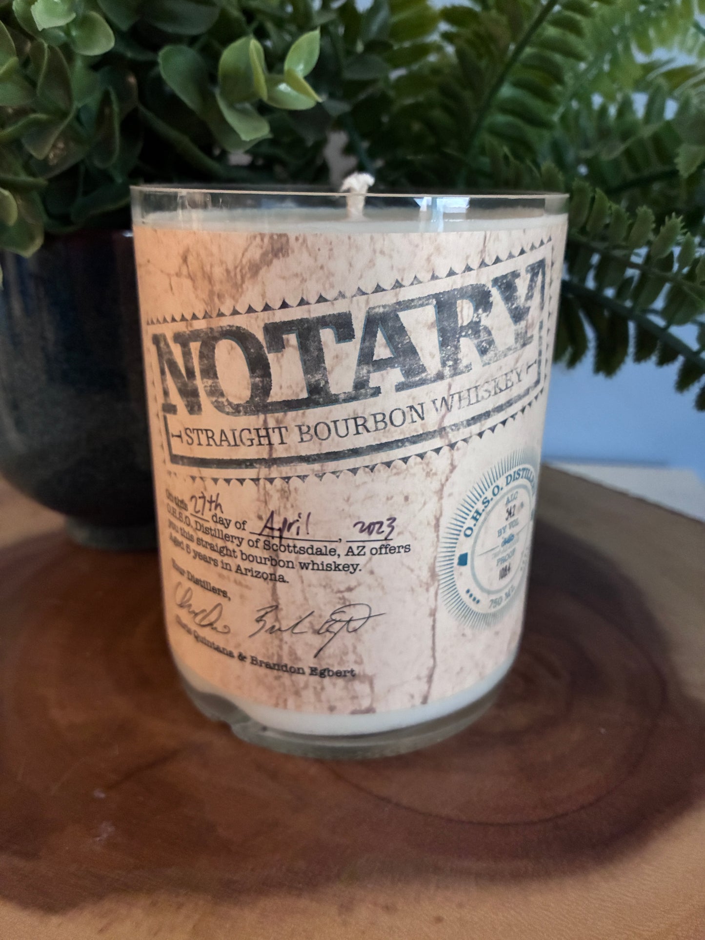 Notary Bourbon Whiskey Candle