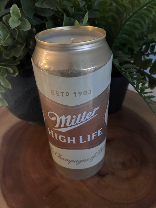Miller High Life Beer Can Candle