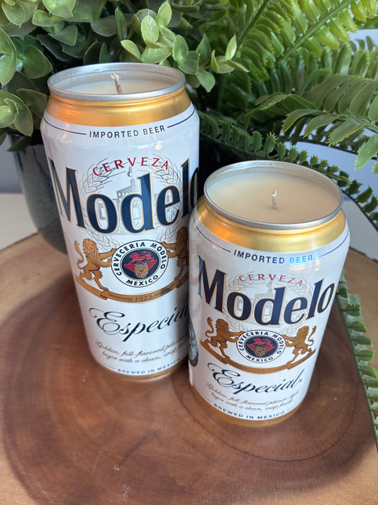 Modelo Especial Beer Can Candle