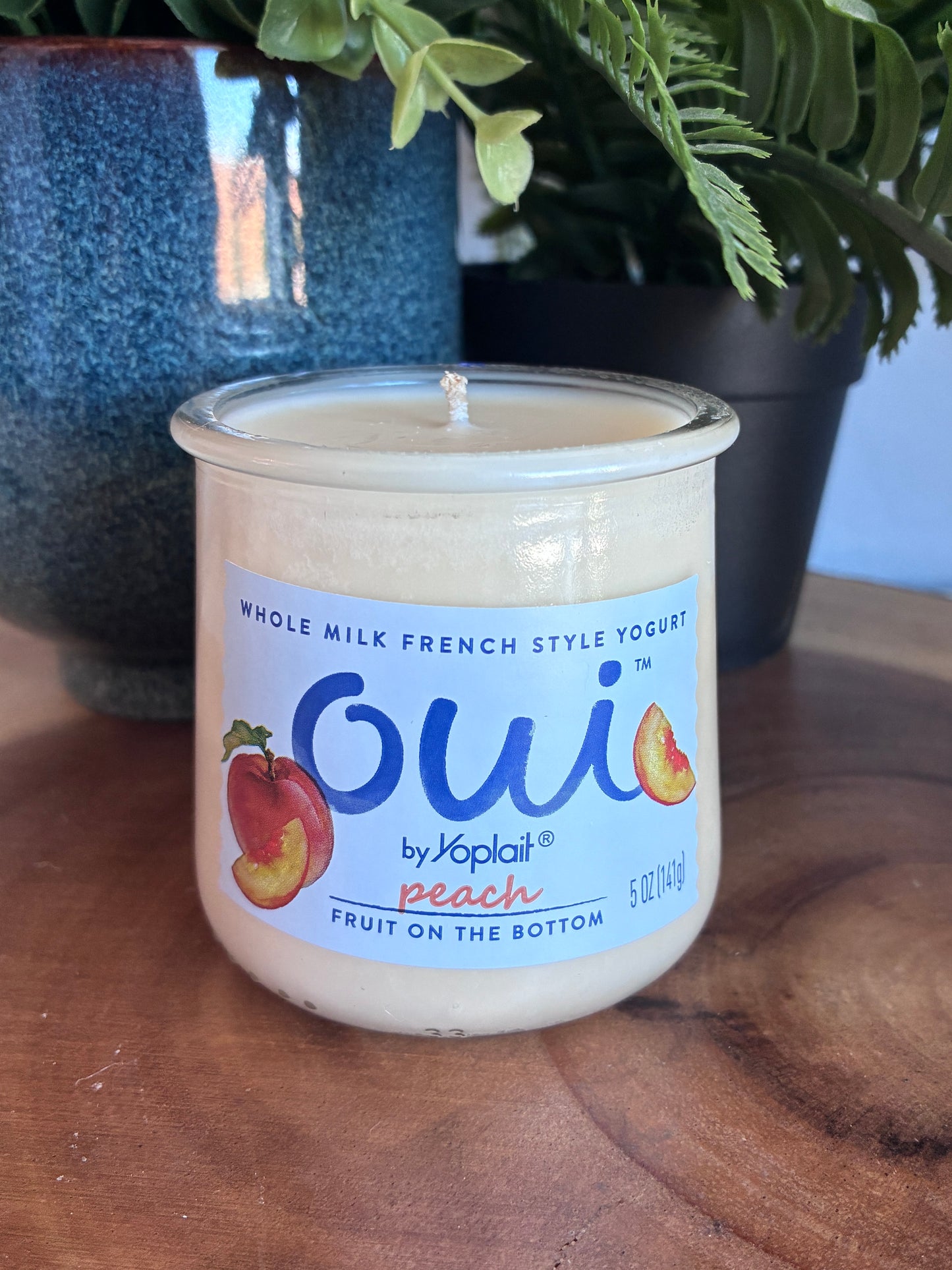 Oui 'Peach' Yogurt Jar Candle