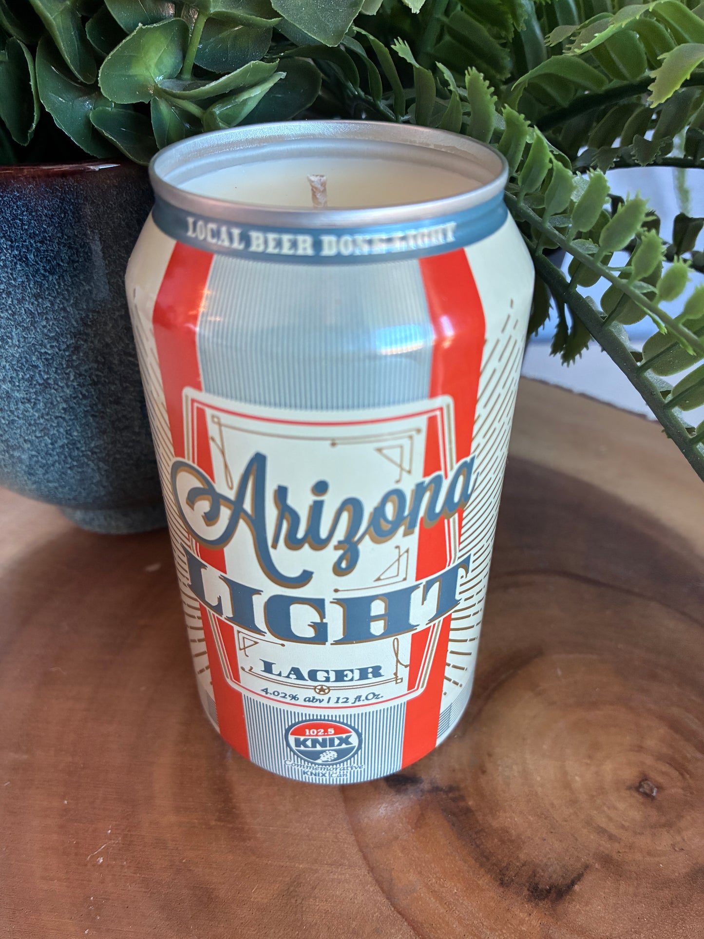 Arizona Light Lager Beer Can Candle