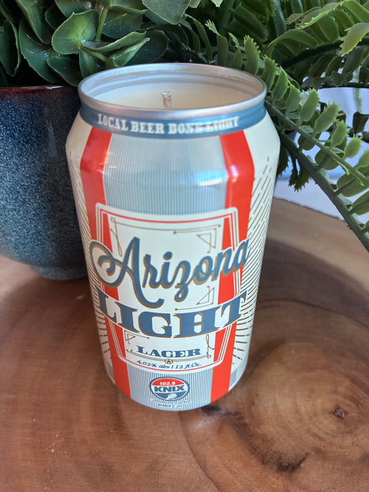 Arizona Light Lager Beer Can Candle