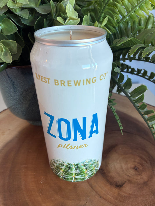 Zona Pilsner Beer Can Candle