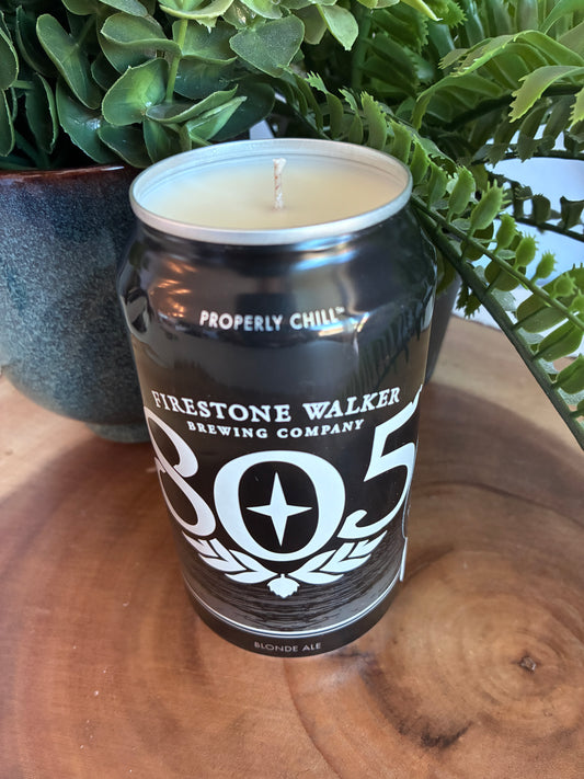 805 Beer Can Candle