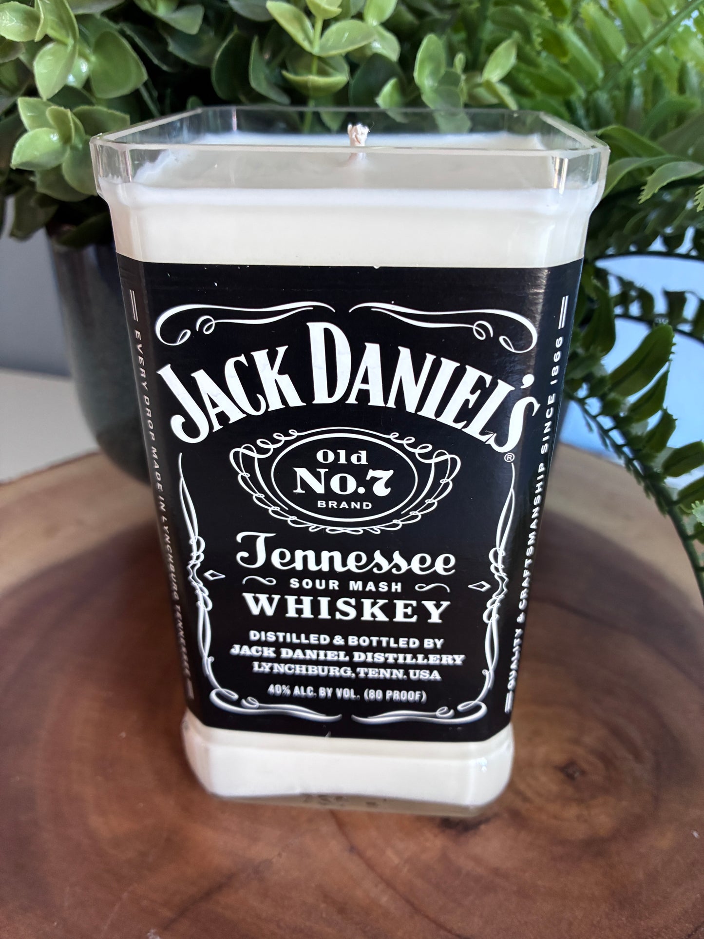 Jack Daniels Tennessee Whiskey bottle candle