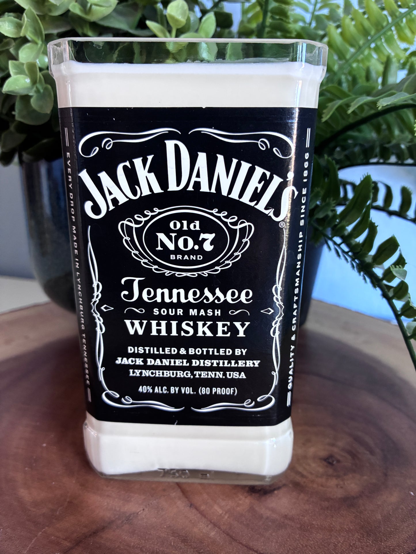 Jack Daniels Tennessee Whiskey bottle candle