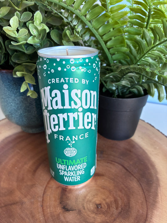 Perrier Sparkling Water Can Candle