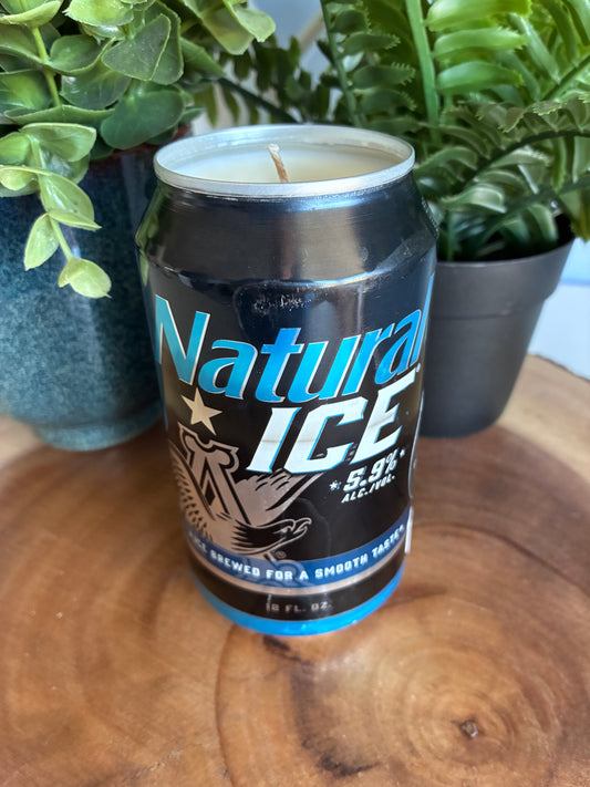 Natural Ice Beer Can Candle