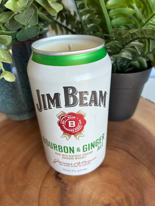 Jim Beam 'Bourbon & Ginger Ale' Can Candle