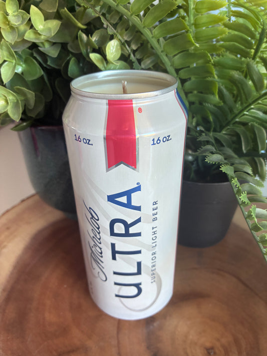 Michelob Ultra Beer Can Candle
