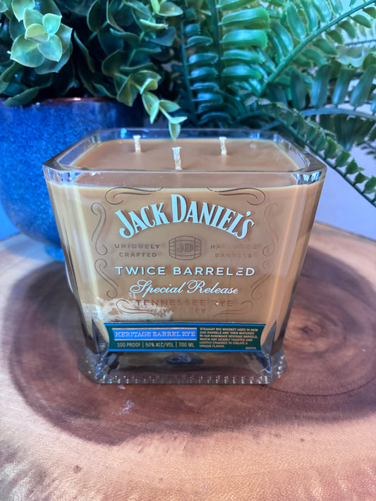 Jack Daniels 'Twice Barreled' Tennessee Whiskey Candle