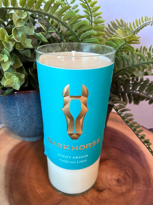 Dark Horse Pinot Grigio Wine Candle