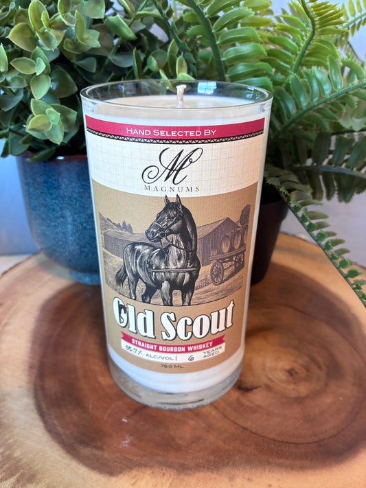 Old Scout Bourbon Whiskey Candle