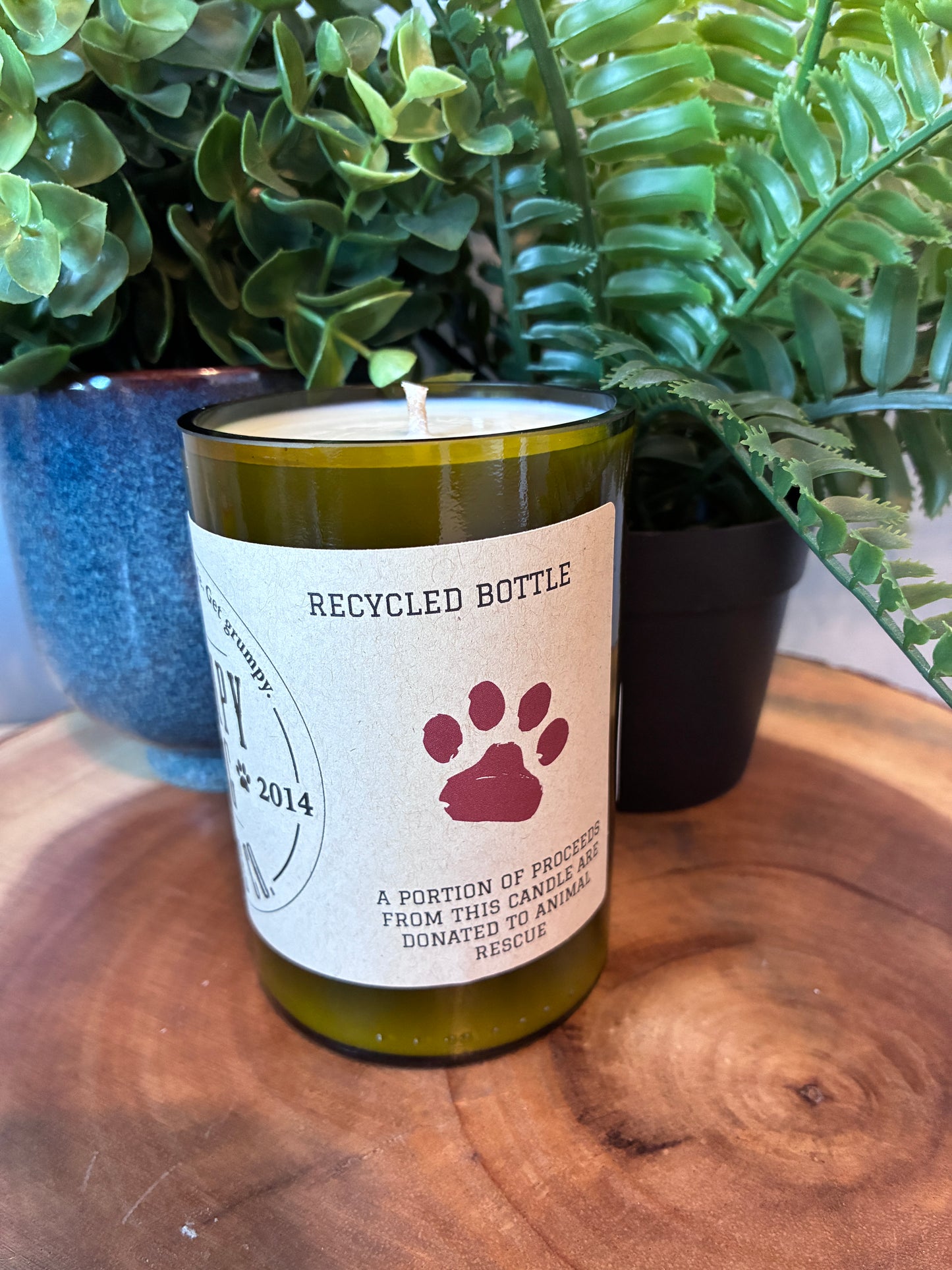 Grumpy Dog 'Gives Back' Signature Candle