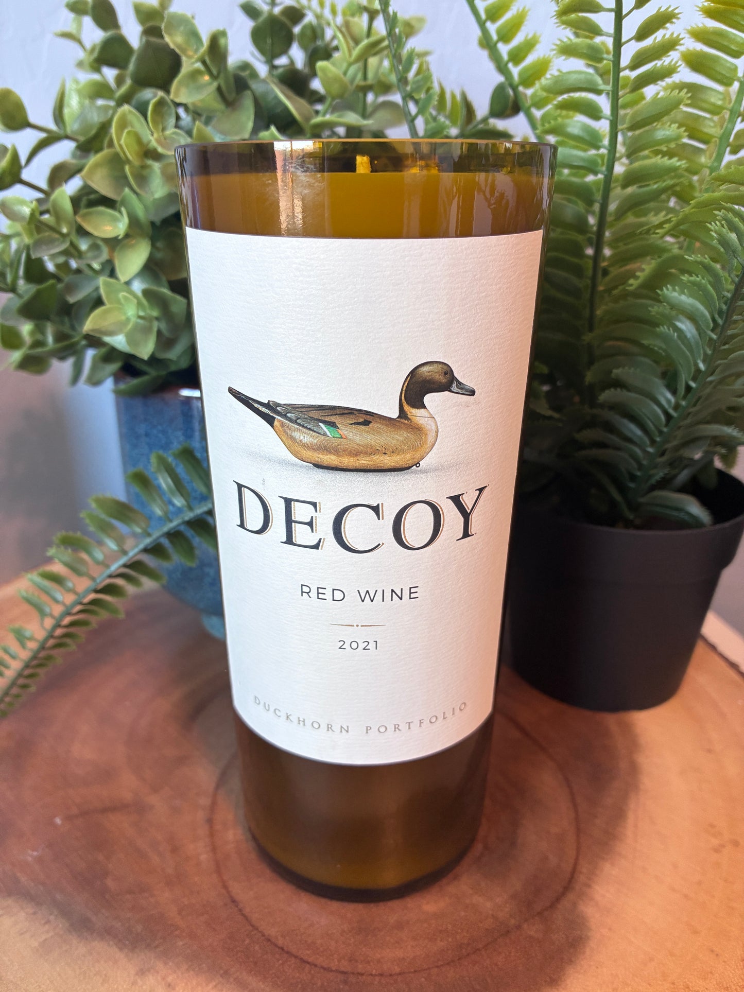 Decoy Wine Candle