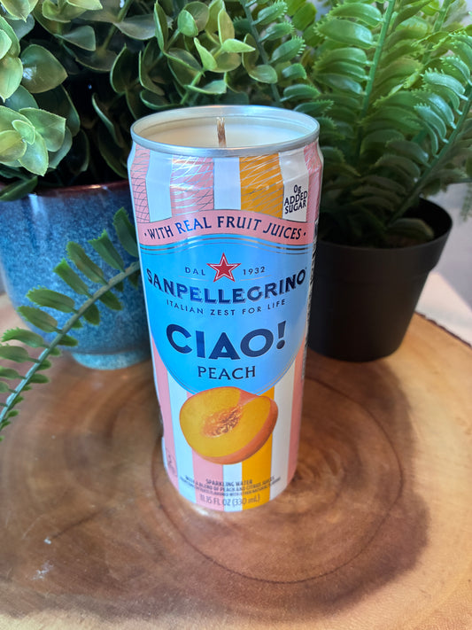 San Pellegrino 'Ciao' Peach Sparkling Water Candle