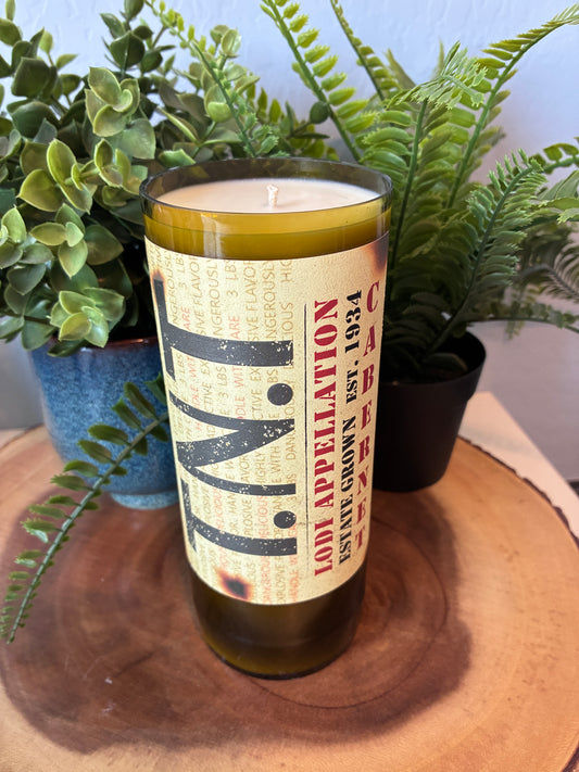 TNT Cabernet Wine Candle