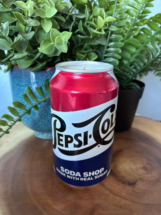 Pepsi Soda Can Candle