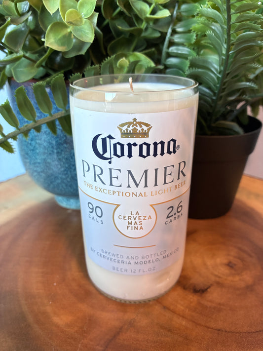 Corona Premier Beer Bottle Candle