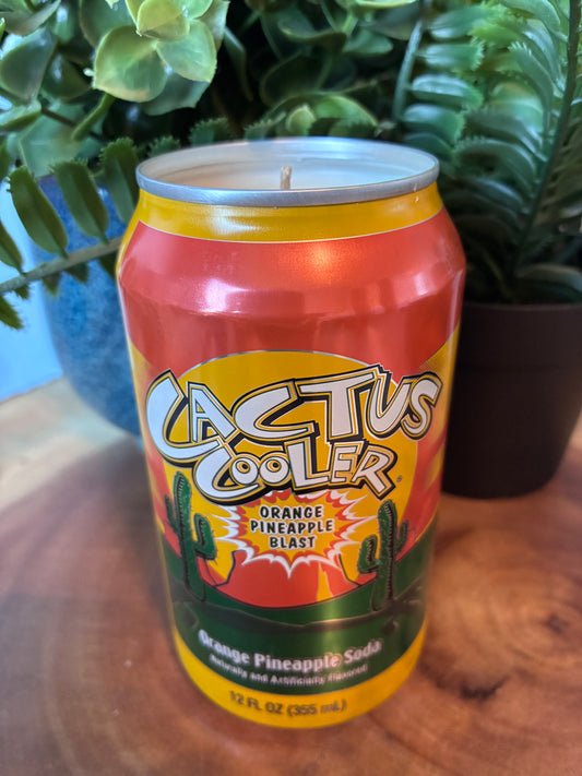 Cactus Cooler Soda Can Candle