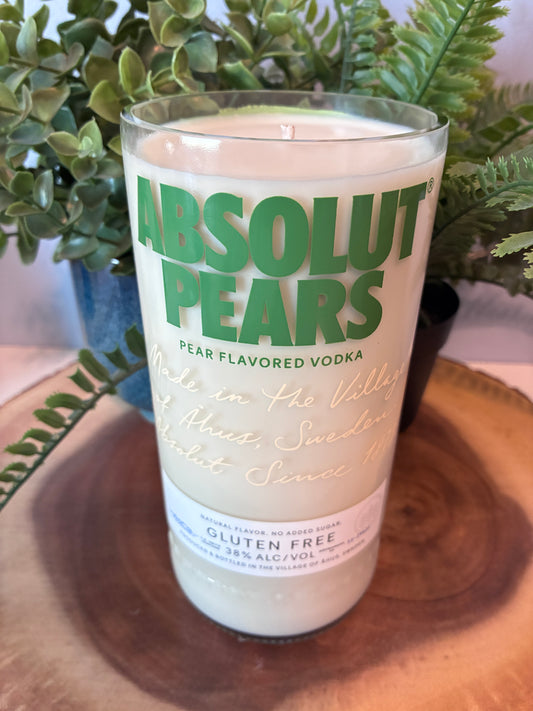 Absolut Pear Vodka Candle