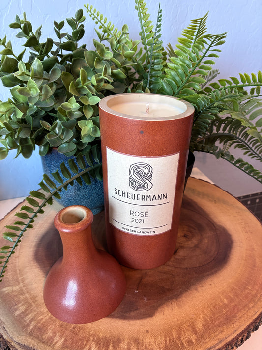 Scheuermann Rose Wine Candle