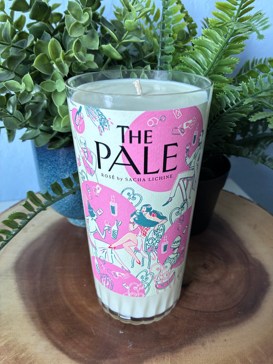 The Pale Rose Wine Candle