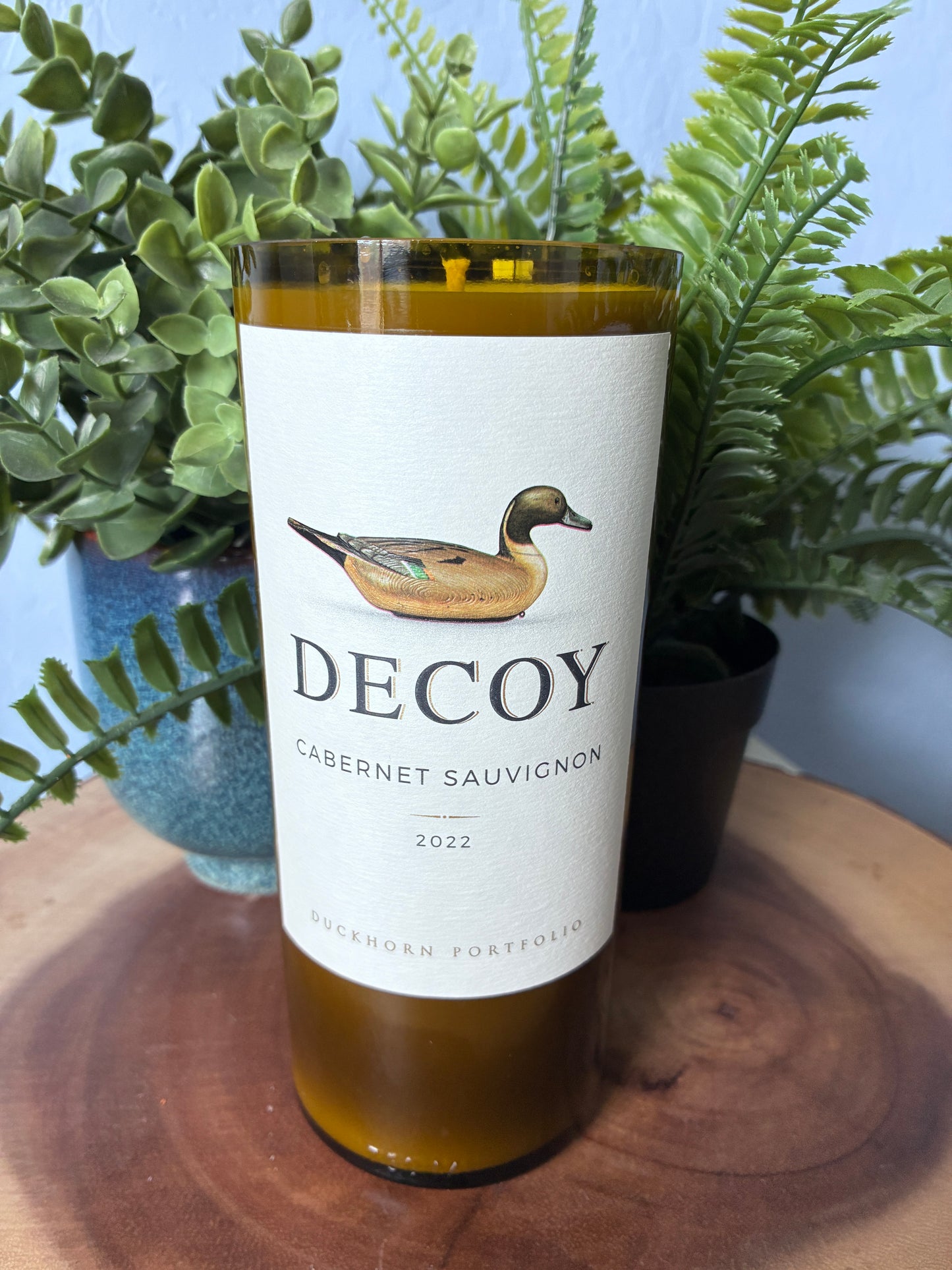 Decoy Wine Candle