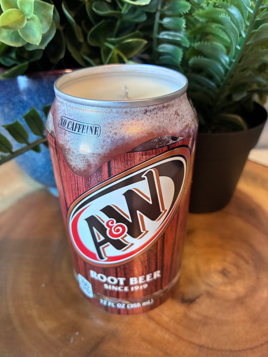 A&W Root Beer Can Candle