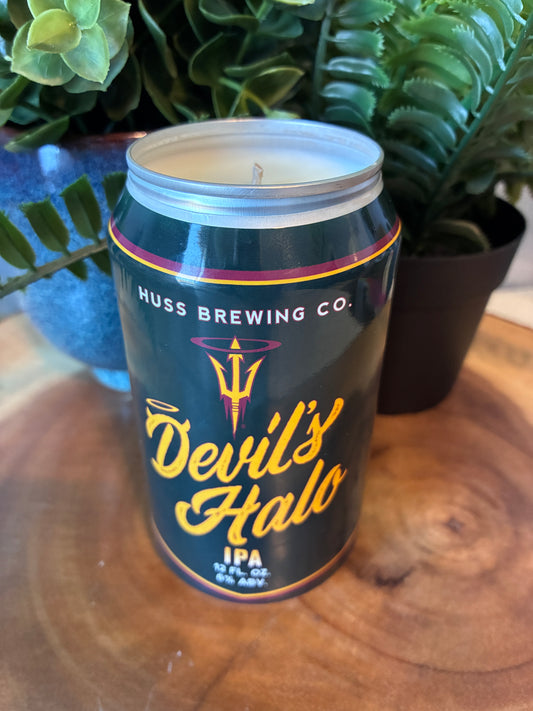 'Devil's Halo' ASU Beer Can Candle