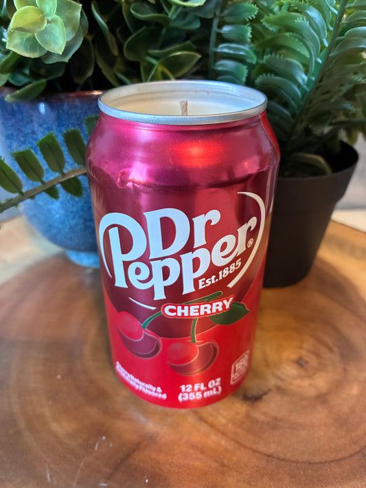 'Cherry' Dr Pepper Soda Can Candle