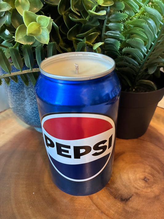 Pepsi Soda Can Candle