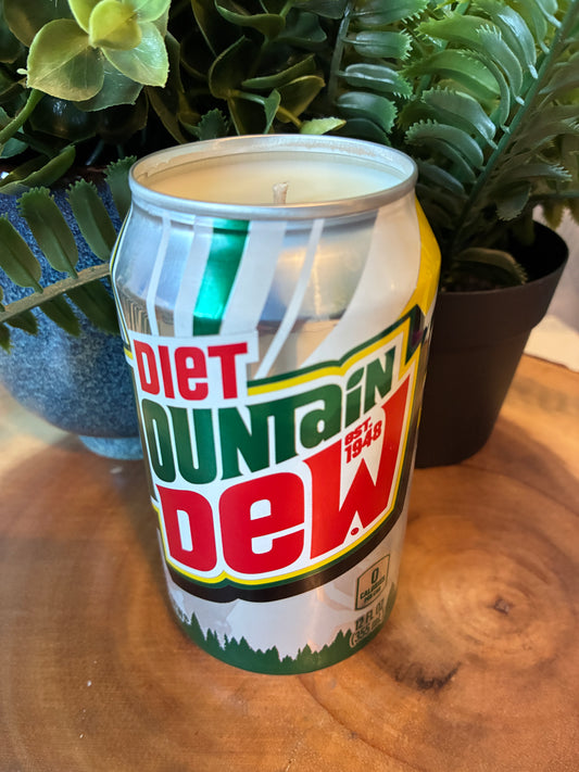 Diet Mountain Dew Can Candle
