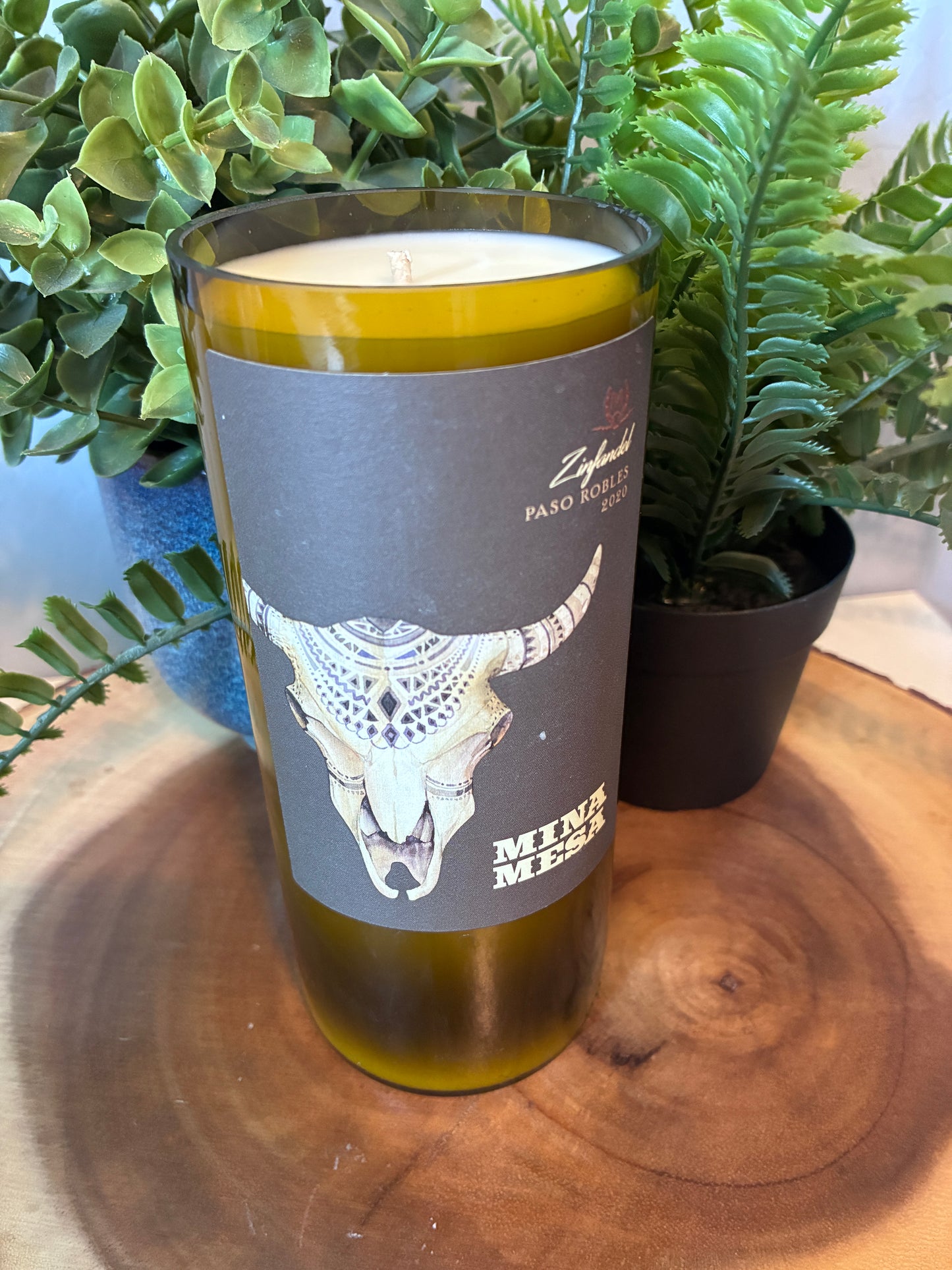 Mina Mesa Zinfandel Wine Candle