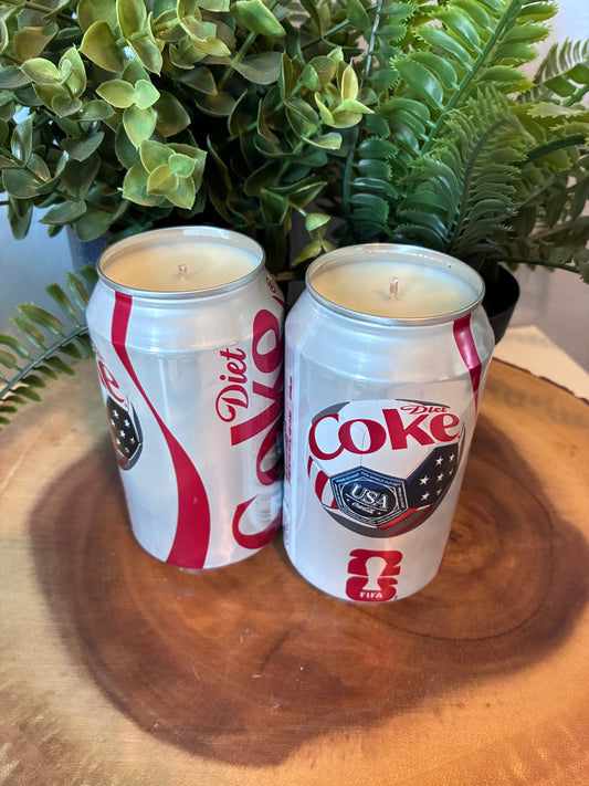 Diet Coke USA Fifa Cup Can Candle