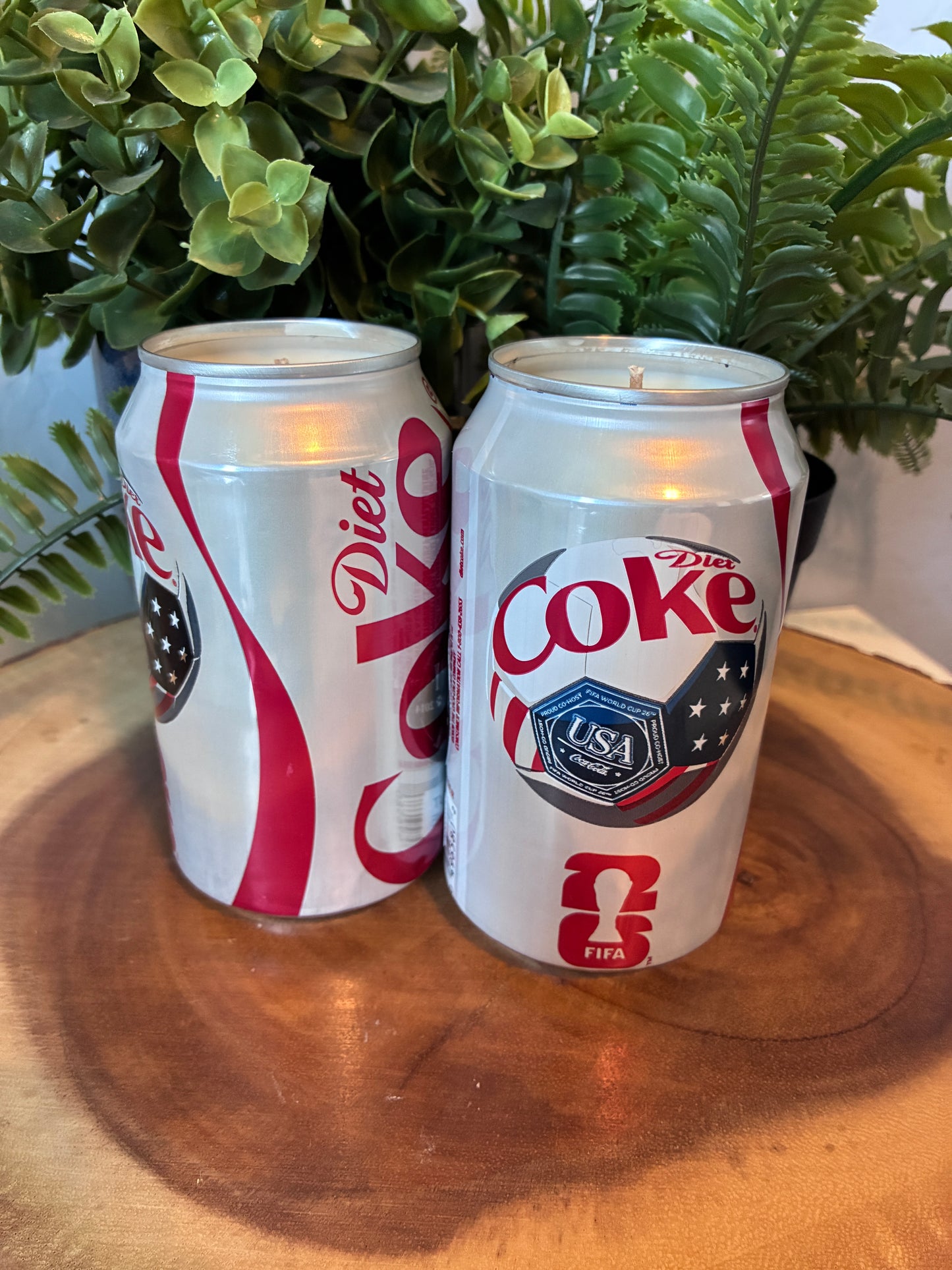 Diet Coke USA Fifa Cup Can Candle