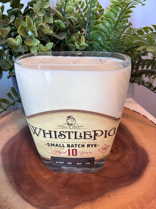 Whistle Pig '10 Year' Rye Whiskey Candle